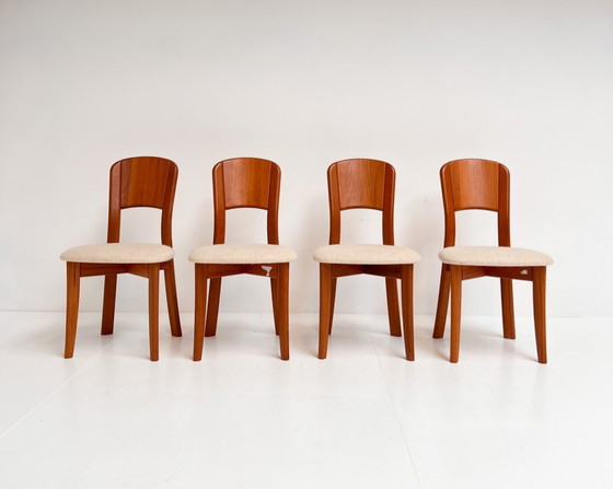 Image 1 of Set di 4 sedie di design danese di Gramrode degli anni '70