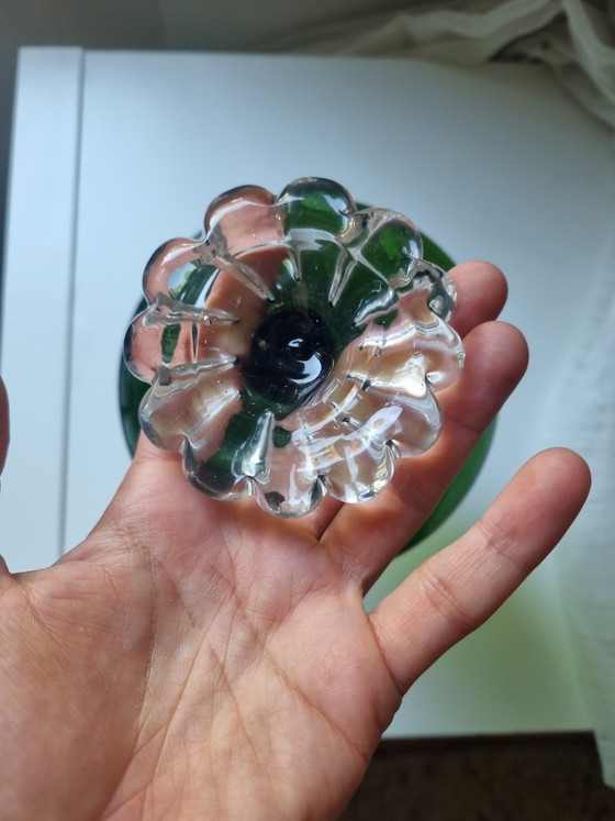 Raro calice vintage in vetro artistico verde svedese Åseda – scandinavo di metà secolo – aseda, Ciotole, Glass (photo 3 of 6)