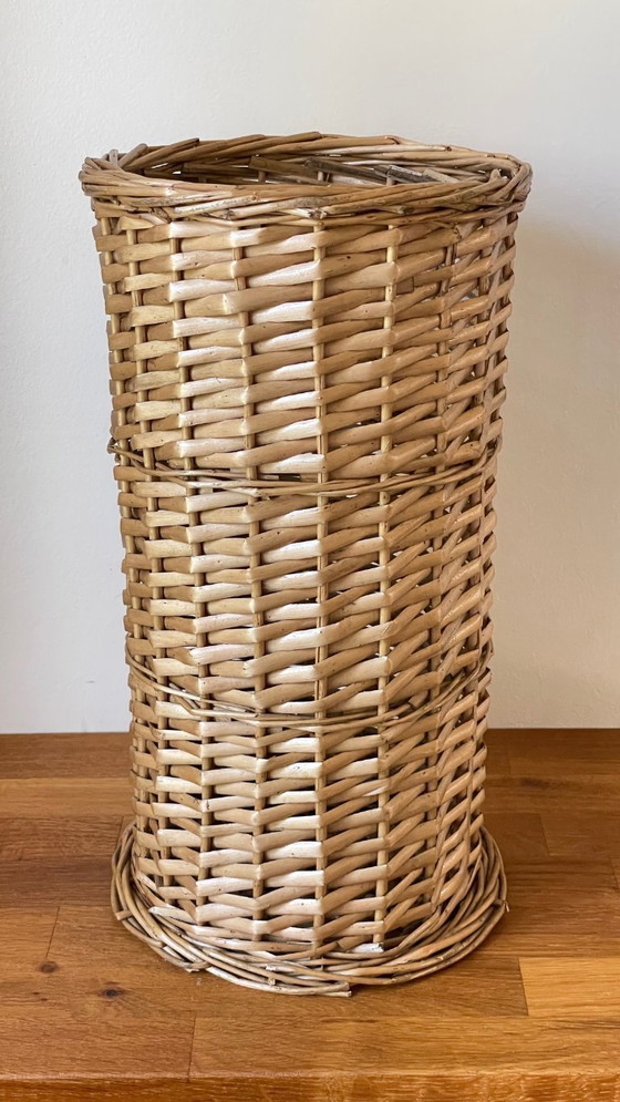 Image 1 of Vintage rotan paraplustandaard