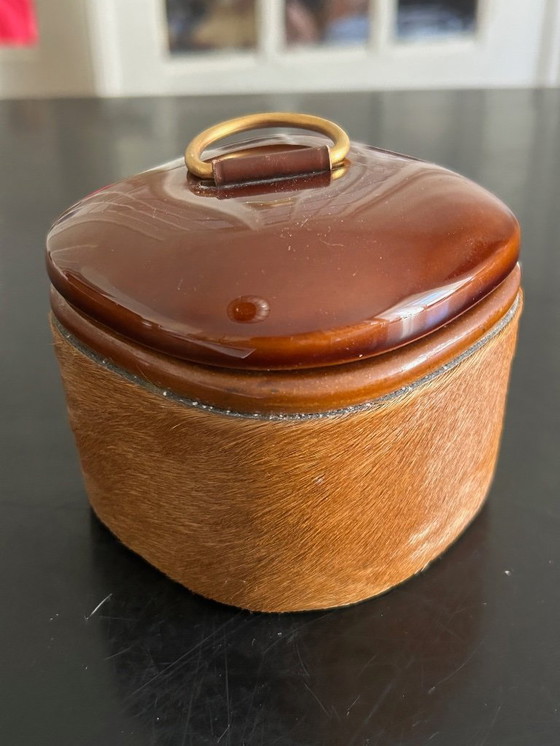 Image 1 of Scatola in ceramica e pelle Longchamp