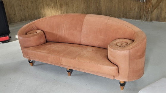 Vintage ArX Gioconda designbank, Maroeksa Metz – 2 zitsbanken, Leather (photo 3 of 10)