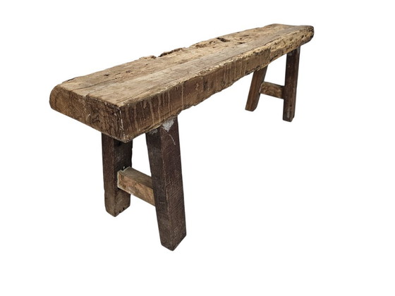 Panca da Ingresso Vintage in Legno - Massiccia - Rustica - Minimalista – Panche, Wood (photo 4 of 7)