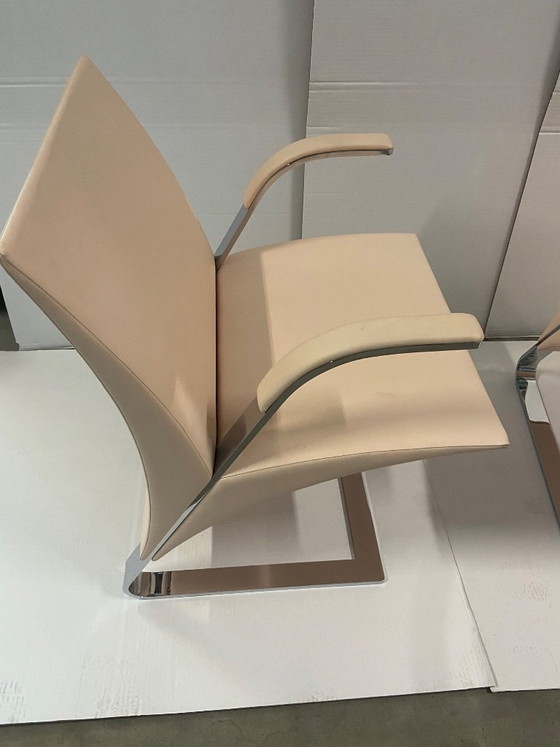 Image 1 of Ensemble de 2 chaises Poltrona Frau Chancellor Design originales