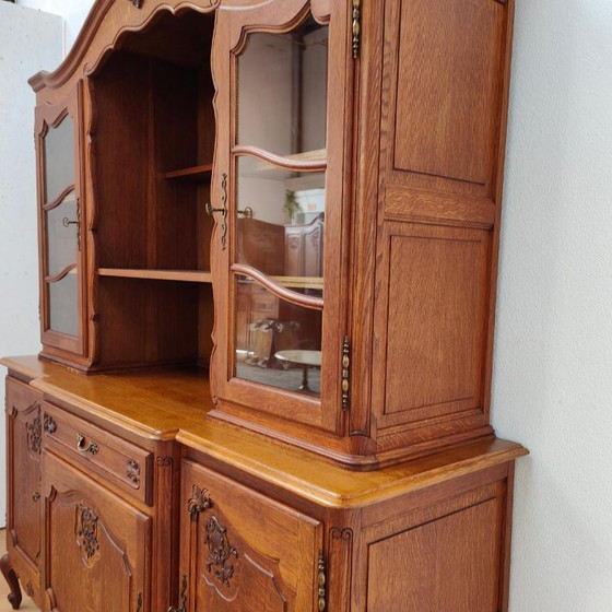 Credenza con Vetrina Vintage Cassettiera Mobile a Parete – Credenze con vetrina, Glass, Wood (photo 5 of 17)