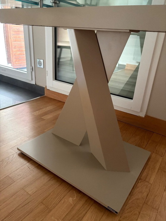 Image 1 of Rocher Bobois glass table