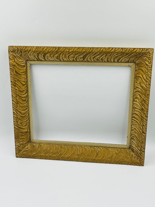 Vintage-Holzrahmen mit Goldfinish