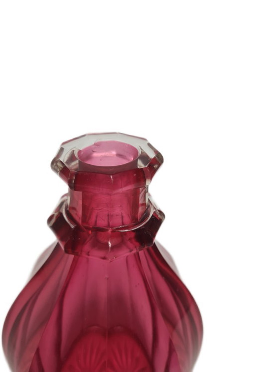 Biedermeier Rubin karaf, voormalig Oostenrijk-Hongaars Rijk, jaren 1890 – Glazen & Karaffen, Glass (photo 12 of 13)