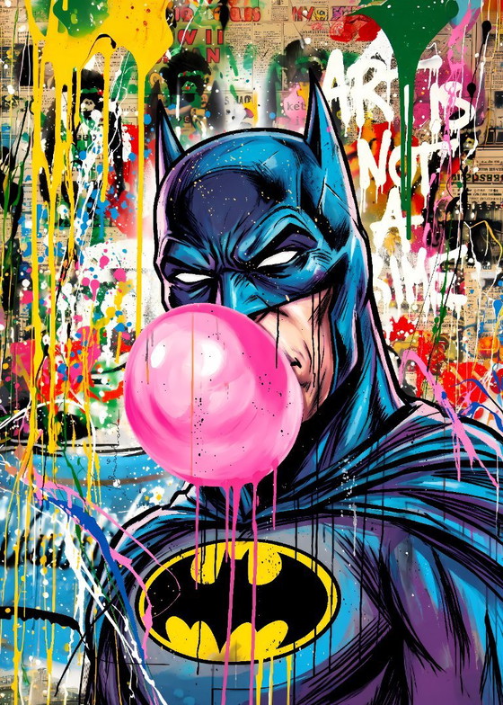 Lámina artística Batman Bubblegum, multicolor, Láminas artísticas, Papel, Pop Art (foto 5 de 5)