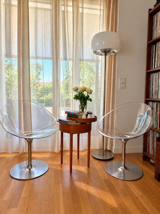 12× Kartell Ero|S| – Philippe Starck – transparent – Design Classic – Swivel chairs, Plastic (photo 2 of 5)
