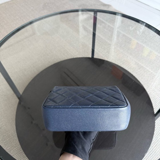 Image 1 of Chanel CC Flap Mini Square - Caviar Quilted All Blue Hardware Serie 29