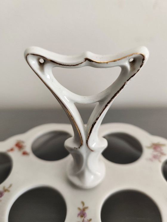 Image 1 of Set of 6 egg cups and serving tray