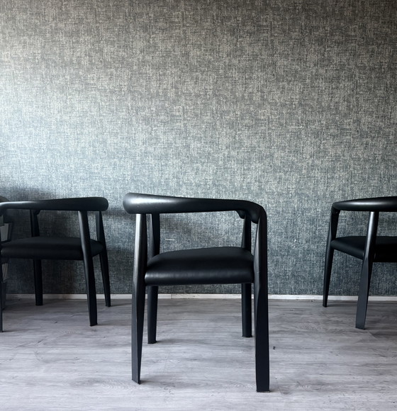 Image 1 of 6 poltrone “Miss” design di Afra & Tobia Scarpa,1986 circa per Molteni