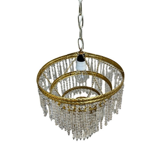 Image 1 of Crystal chandelier, Železnobrodské Sklo, Czechoslovakia, 1970s