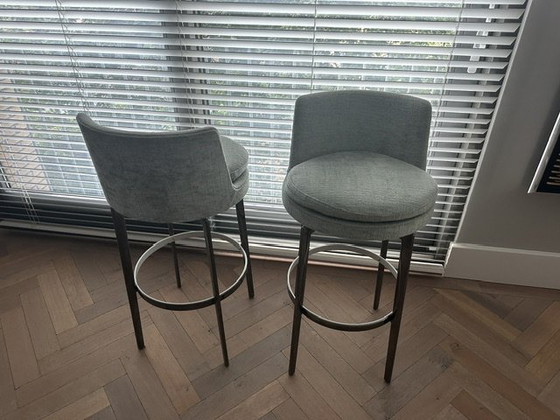 Tabourets de bar Feel Good de Flexform – Metal, Textile (photo 5 of 5)