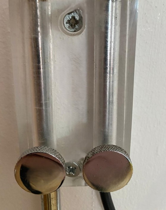 Image 1 of Lampada da parete ad arco Gepo Amsterdam, dal design vintage, con doppia finitura cromata.