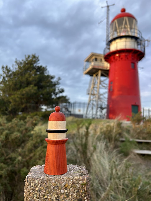 Unique handmade solid wood lighthouses
