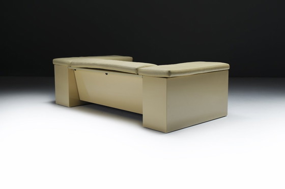 Image 1 of Stunning Brigadier sofa in very rare soft yellow by Cini Boeri for Knoll