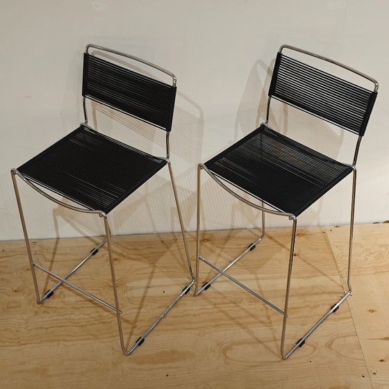 Image 1 of Tabourets de bar vintage Belotti Spaghetti