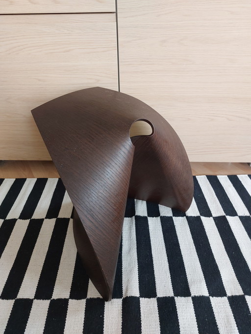 Tabouret Lapalma AP modèle S51 Tabouret en bois multiplex chêne foncé
