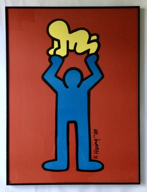 Offset Lithography Print 'Radiant Baby' Keith Haring, Estate