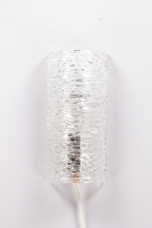 Lampe murale Carl Fagerlund Modèle 8493 fabriqué par Orrefors,1960 Suède