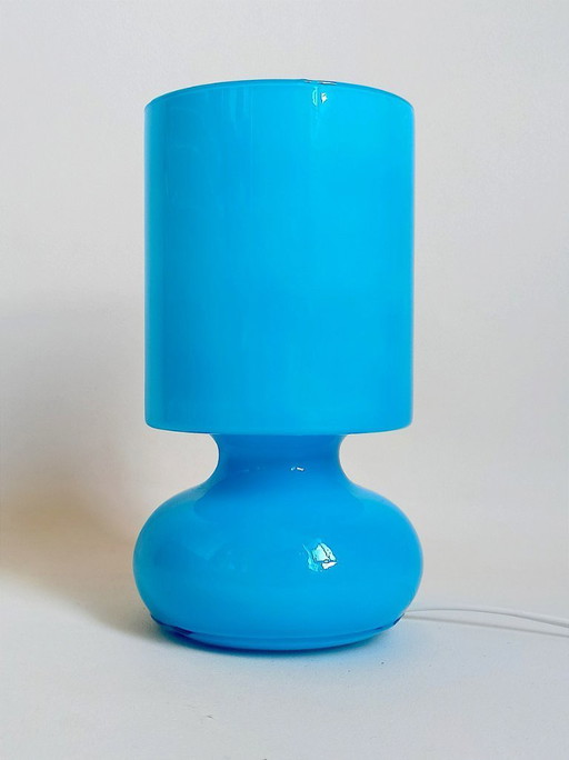 Lampe à poser Lykta bleu turquoise Hauteur Hauteur 25 cm