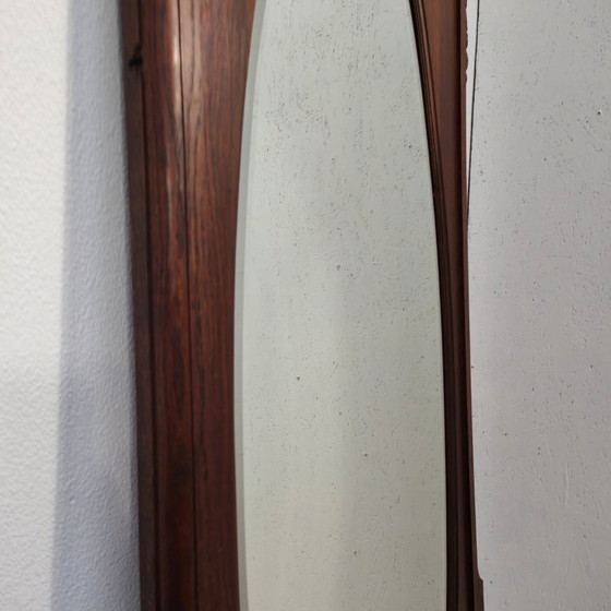 Image 1 of Specchio antico da camino rurale, taglio sfaccettato a specchio