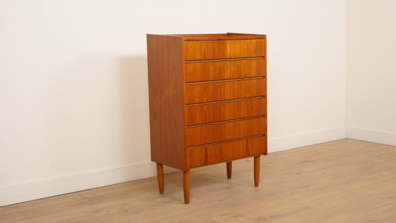 Image 1 of Vintage Deense ladekast | Teak | 6 lades | 114 cm