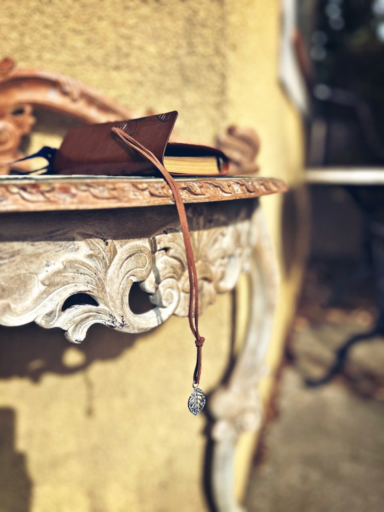 Gepatineerde antieke Console – Hout (photo 9 of 13)