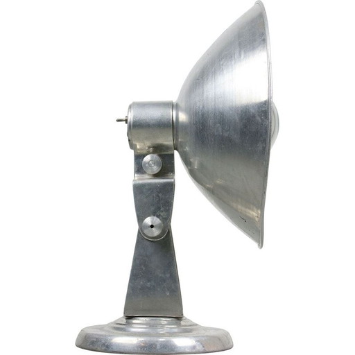 Vintage adjustable aluminum table lamp, 1950