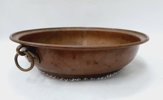 Image 1 of Colador o recipiente para colar de cobre antiguo