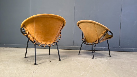 Image 1 of Vintage balloon chairs by Lush & co, 1960s - set of 4