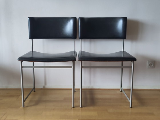 2x Pastoe Sedia da pranzo SM 08 Cees Braakman – Sedie da pranzo, Metallo, Plastica (photo 5 of 15)