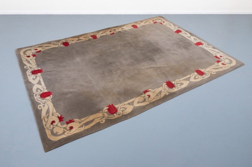 Vintage Limited Edition Italian rug ‘Tulipano’ from Voghi for Villa d’Este