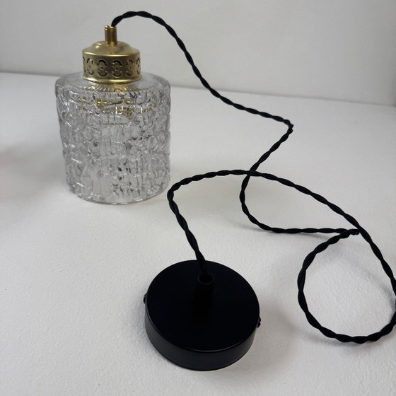 Image 1 of PAAR OUDE VINTAGE GLAZEN HANGERS