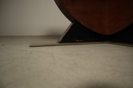 Image 1 of Art Deco Extending Dining Table with Sculptural Pedestal Base, circa 1930s