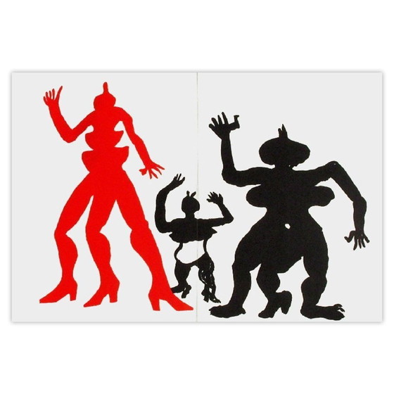 Image 1 of Alexandre CALDER DLM212 - Litografía Les folles de Saché 1975
