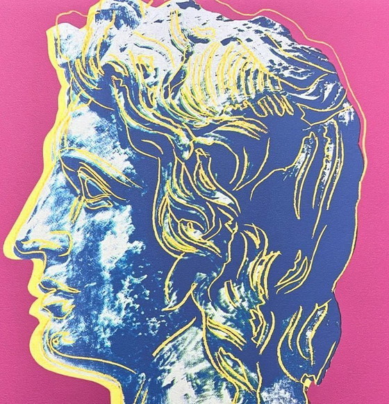 Image 1 of 1986 Carnegie Museum of Art After Andy Warhol "Alexander the Great Dark Purple" Lithograph