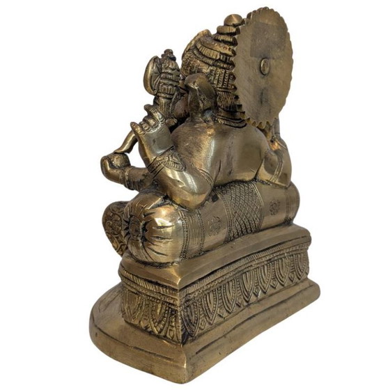 Antique Indian Bronze Ganesha – 19th Century - 112 – Sculpture (photo 6 of 10)