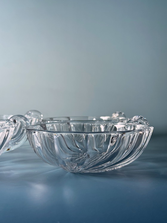 Image 1 of Val Saint Lambert - 6 Coupes à dessert en cristal (Coquilles) - Collection Royale