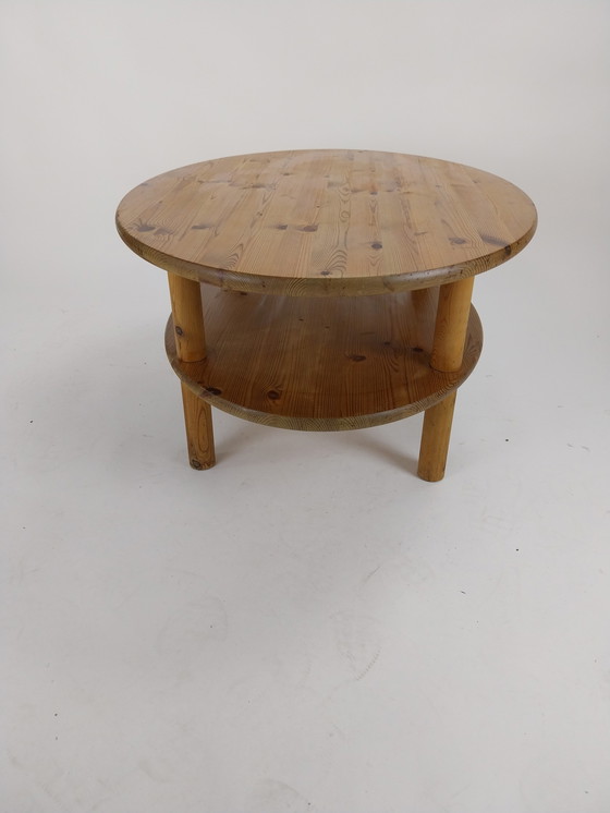 Image 1 of 1 x Table basse ovale en pin Rainer Daumiller 1970