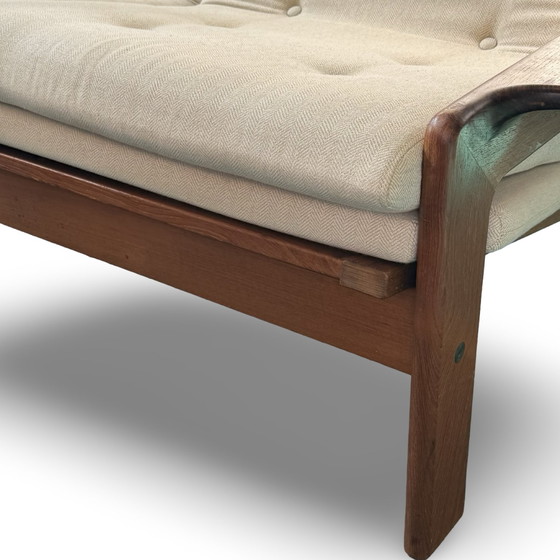 Image 1 of Circa anni '60 - Divano a 2 posti di fabbricazione danese - Schienale alto - Rivestimento pulito