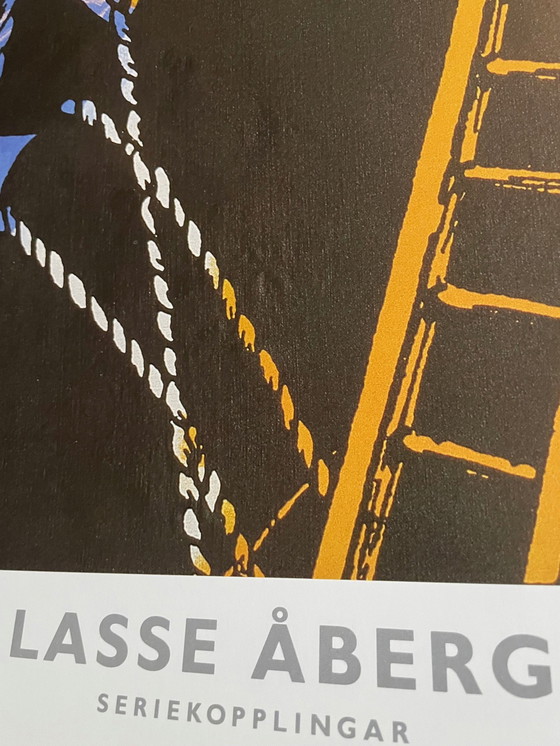 Image 1 of Lasse Åberg,"Seriekopplingar","Seriekopplingar", 1988 Impreso y publicado por Painters Posters, Estocolmo, 1