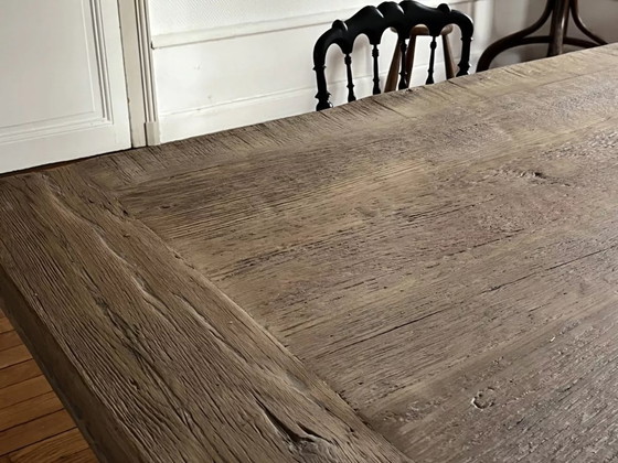 Image 1 of Kingstone Farmhouse Table in solid oak - 250 x 100 cm