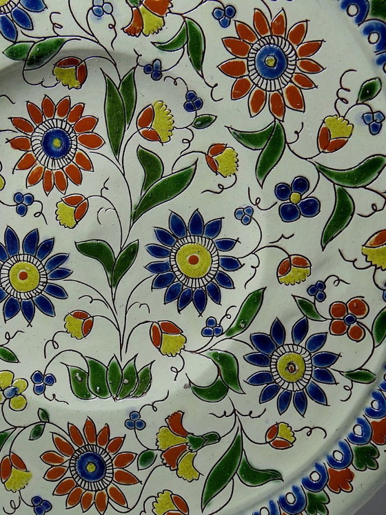 Image 1 of Thun enamel dish signed Schoch-Läderach old Swiss artisanal & rare