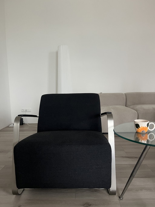 Zuiver Adwin Armchair - Black/Grey