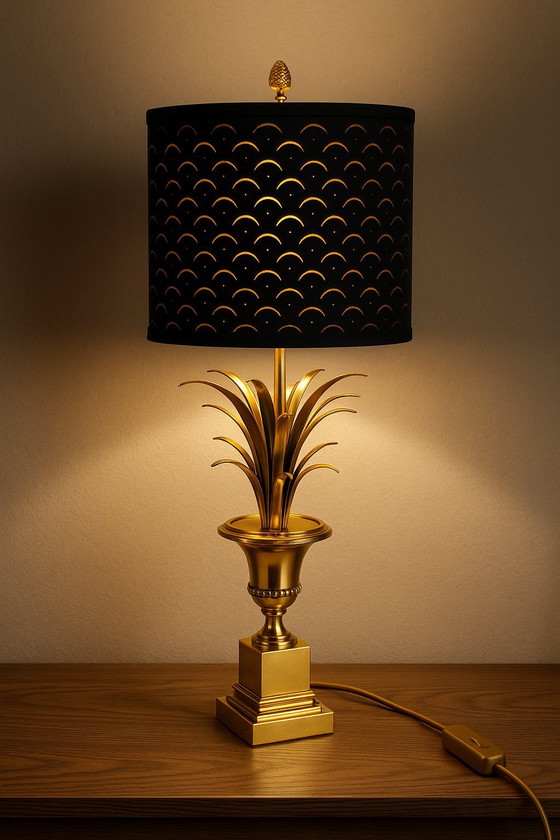 Image 1 of Lampe de table Hollywood Regency - attribuée à Boulanger S.A. (c. 1970)