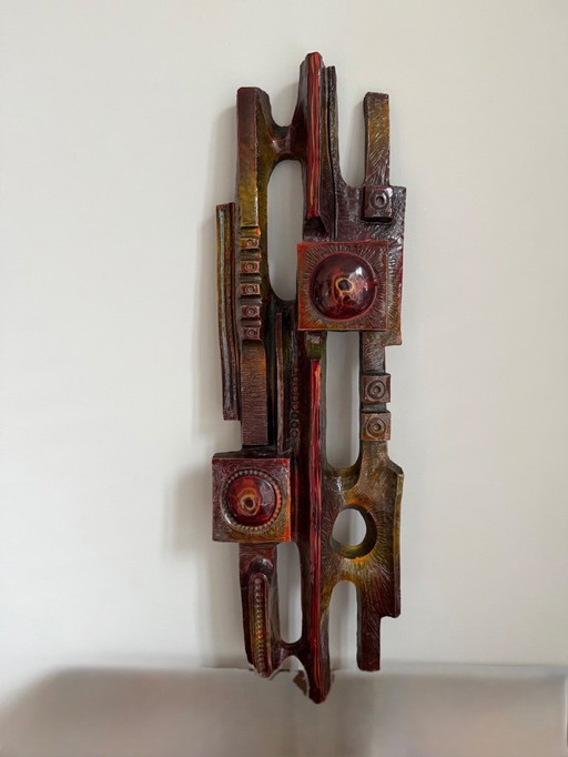 Brutalistischer Wandschmuck - ARS Munda - 1970er Jahre