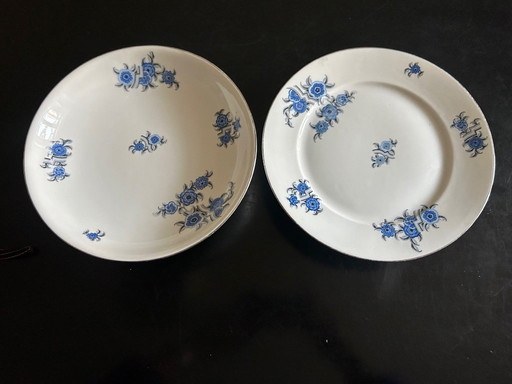 Two Art Deco Porcelain Dishes by F. Legrand & Cie