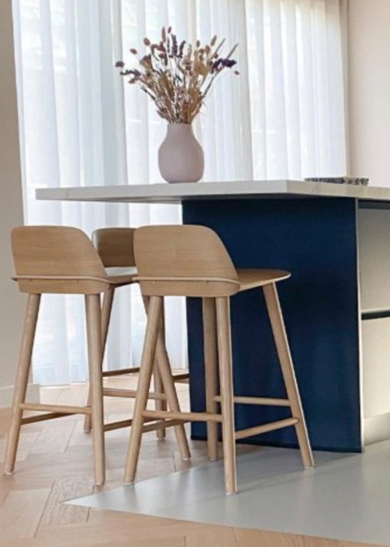 Image 1 of 3 x ongebruikte Muuto Nerd Counter Barkruk H65